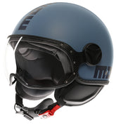 MOMO DESIGN HELMET FGTR CLASSIC MOMODESIGN E2206, MONO MATT DUSTY BLUE/BLUE | 21184A7001006