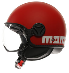 MOMO DESIGN HELMET FGTR CLASSIC MOMODESIGN E2206, CANDY MATT RED/WHITE | 21184A7001010