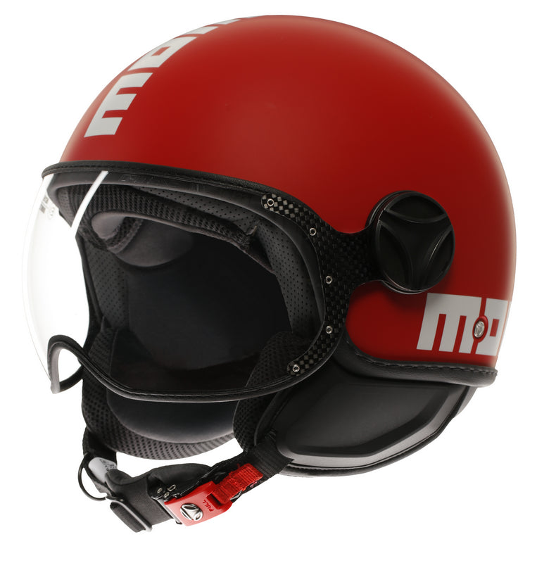 MOMO DESIGN HELMET FGTR CLASSIC MOMODESIGN E2206, CANDY MATT RED/WHITE | 21184A7001010