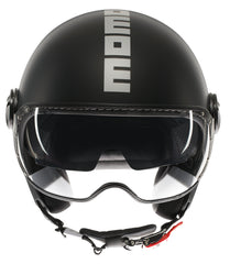 MOMO DESIGN HELMET FGTR EVO MOMODESIGN E2206, MONO MATT BLACK/SILVER | 21184A8006001