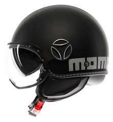 MOMO DESIGN HELMET FGTR EVO MOMODESIGN E2206, MONO MATT BLACK/SILVER | 21184A8006001