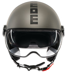 MOMO DESIGN HELMET FGTR EVO MOMODESIGN E2206, MONO MATT TITANIUM FROST/BLACK | 21184A8006004