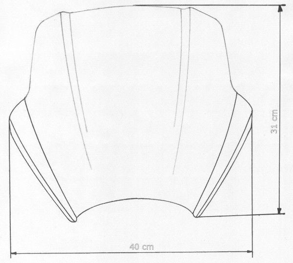 MRA SPEED-SCREEN "A" BMW F800R - Speed-Screen "A" for Naked-Bikes all years
