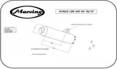 MARVING CYLINDRICAL Ø 114 SINGLE - BLACK | H/2157/NC