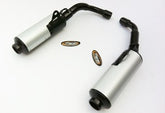 MARVING CYLINDRICAL Ø 114 COUPLE - BLACK + ALUMINIUM | H/2145/NC