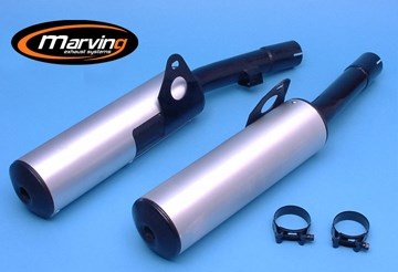 MARVING CYLINDRICAL Ø 100 COUPLE - BLACK + ALUMINIUM | K/2080/NC