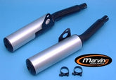 MARVING CYLINDRICAL Ø 100 COUPLE - BLACK + ALUMINIUM | K/2081/NC