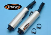 MARVING CYLINDRICAL Ø 100 COUPLE - BLACK + ALUMINIUM | S/2111/NC