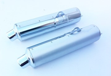 MARVING CYLINDRICAL Ø 114 COUPLE - CHROMIUM + ALUMINIUM | S/2153/BC