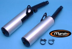 MARVING CYLINDRICAL Ø 100 COUPLE - BLACK + ALUMINIUM | Y/2083/NC