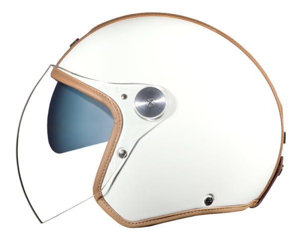 NEXX Garage Helmet X.G30 GROOVY WHITE, CAMEL, Size: XS | 01G3000428111