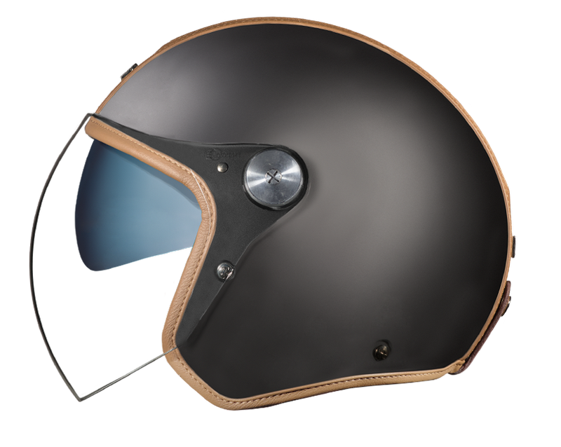 NEXX Garage Helmet X.G30 GROOVY BLACK. CAMEL, Size: XS | 01G3001428113