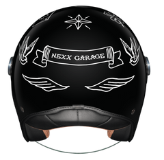 NEXX Garage Helmet X.G30 TATTOO BLACK.WHITE, Size: XS | 01G3001433012