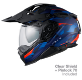 NEXX Adventure Helmet X.WED3 TRAILMANIA BLUE.RED MT, Size: XXS | 01XE303418954