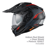 NEXX Adventure Helmet X.WED3 KEYO GREY.RED MT, Size: XXS | 01XE323417897