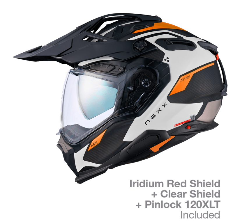 NEXX Adventure Helmet X.WED3 KEYO WHITE.ORANGE MT, Size: XXS | 01XE323417974