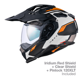 NEXX Adventure Helmet X.WED3 KEYO WHITE.ORANGE MT, Size: XXS | 01XE323417974
