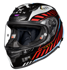 NEXX Race Helmet X.R3R OUT BRAKE BLACK.WHITE, Size: XXS | 01XR301412012