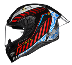 NEXX Race Helmet X.R3R OUT BRAKE BLACK.WHITE, Size: XXS | 01XR301412012