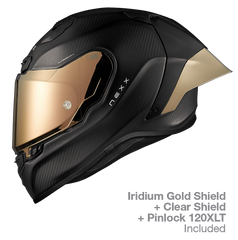 NEXX Race Helmet X.R3R ZERO PRO 2 CARB GOLD MT, Size: XXS | 01XR323413810