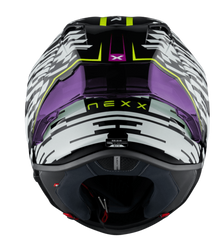 NEXX Race Helmet X.R3R GLITCH RACER WHITE NEON, Size: XXS | 01XR323415159