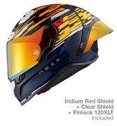 NEXX Race Helmet X.R3R GLITCH RACER ORANGE.BLUE, Size: XXS | 01XR323415169
