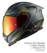 NEXX Street Helmet X.WST3 FLUENCE GREY.YELLOW MT, Size: XXS | 01XS302426019