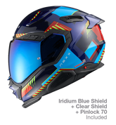 NEXX Street Helmet X.WST3 FLUENCE BLUE.RED, Size: XXS | 01XS303426626