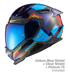 NEXX Street Helmet X.WST3 FLUENCE BLUE.RED, Size: XXS | 01XS303426626