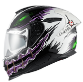 NEXX Sport Helmet Y.100R NIGHT RIDER WHITE, Size: XS | 01YR100410018