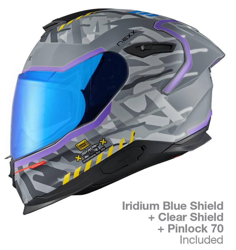 NEXX Sport Helmet Y.100R URBANGRAM NARDO GREY MT, Size: XS | 01YR102409757
