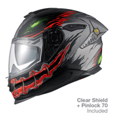 NEXX Sport Helmet Y.100R NIGHT RIDER TITANIUM MT, Size: S | 01YR108410088