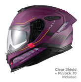 NEXX Sport Helmet Y.100R BARON AUBERGINE MT, Size: XS | 01YR159408934