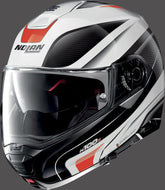 Nolan Flip-Up Helmet N100-5 ORBITER N-COM, White Red | N15000536070