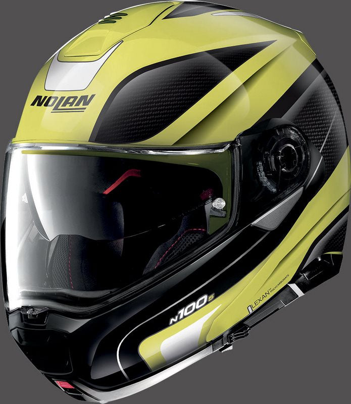 Nolan Flip-Up Helmet N100-5 ORBITER N-COM, Led Yellow | N15000536072