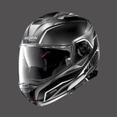 Nolan Modular Helmet N100.5 Hilltop N-com Black Metal White | N15000563048