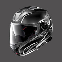 Nolan Modular Helmet N100.5 Hilltop N-com Black Metal White | N15000563048