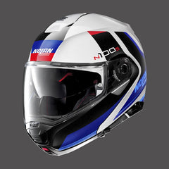 Nolan Modular Helmet N100.5 Hilltop N-com Blue Metal White | N15000563049