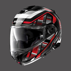 Nolan Modular Helmet N100.5 Plus Starboard N-com Black Red | N1P000494045