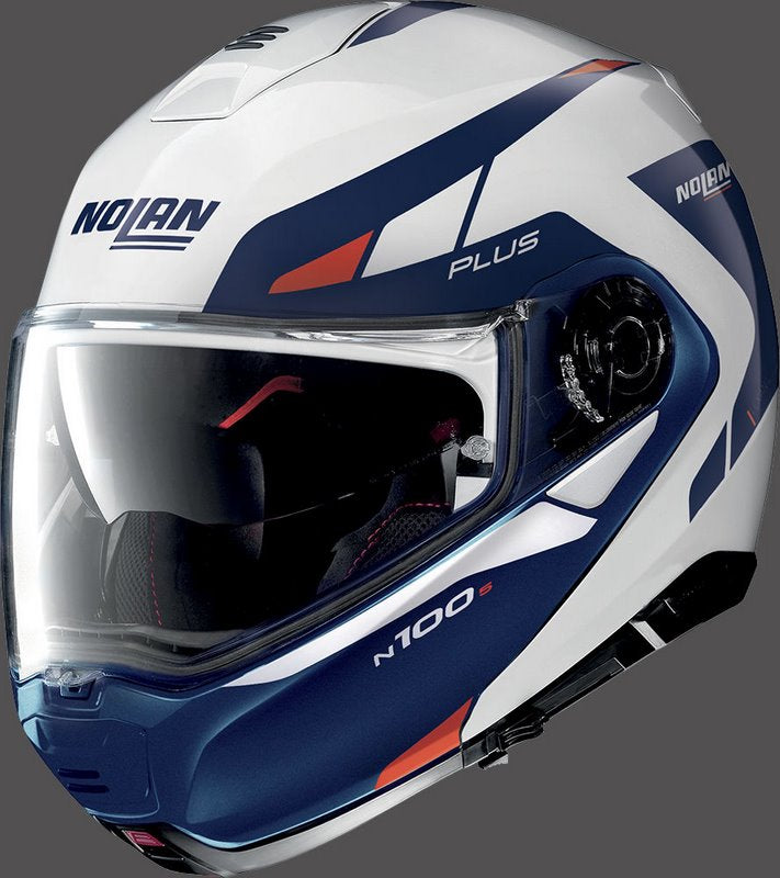 Nolan Flip-Up Helmet N100-5 P MILESTONE N, White Blue | N1P000910057