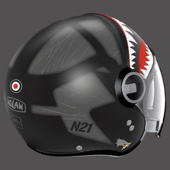 Nolan Jet Helmet N21 Visor Skydweller Grey Black Matt | N21000548092