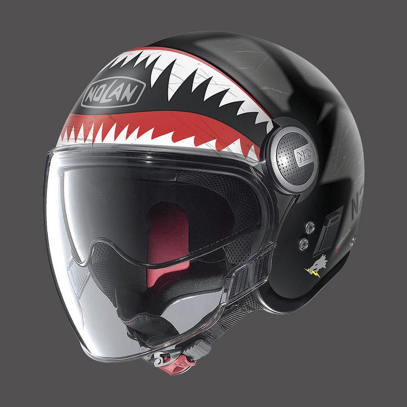 Nolan Jet Helmet N21 Visor Skydweller Grey Black Matt | N21000548092