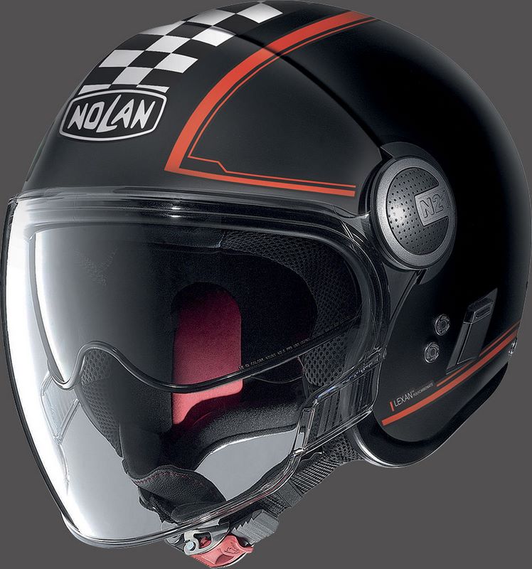 Nolan Jet Helmet N21 VISOR AMARCORD, Black Red | N21000699110