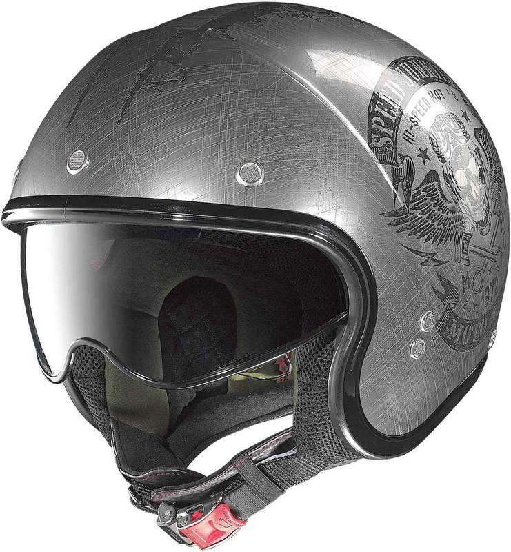 Nolan Speed Junkies Helmet, Color: Scratched Chrome, Size: L | N2N0003560321