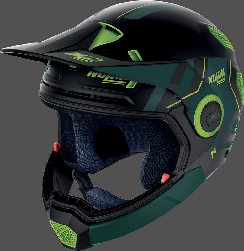 Nolan Modular Helmet N30-4 XP PARKOUR, Green | N3B000662030