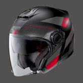 Nolan Jet Helmet N40.5 Pivot N-com Red Flat Black | N45000526025