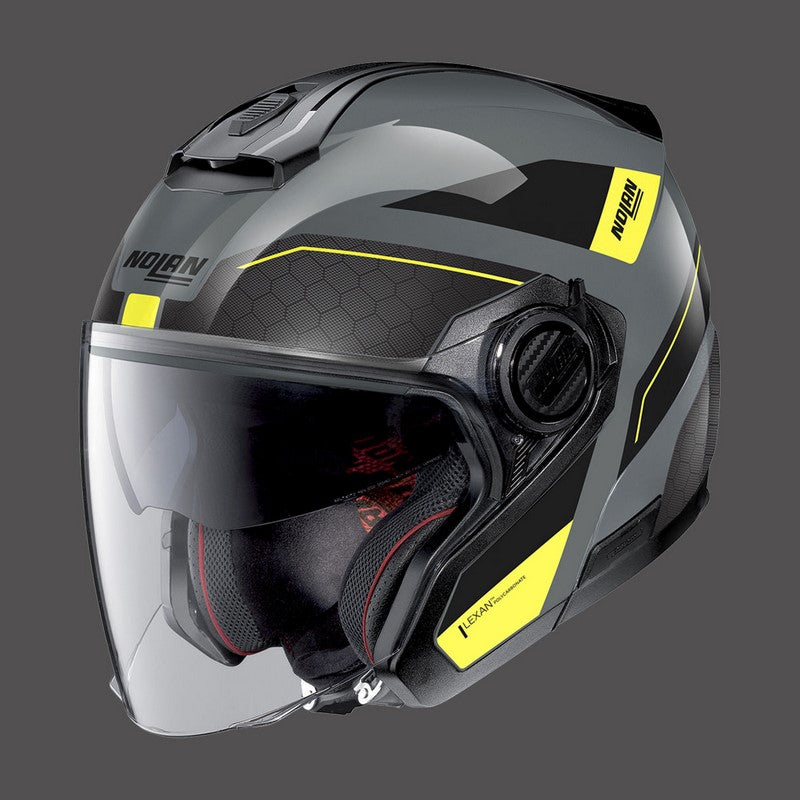 Nolan Jet Helmet N40.5 Pivot N-com Yellow Slate Grey | N45000526026