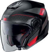 Nolan Jet Helmet N40-5 06 PIVOT N-COM, Red Flat Black | N4Z000526025