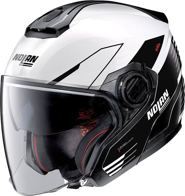 Nolan Jet Helmet N40-5 06 ZEFIRO N-COM, White | N4Z000911030