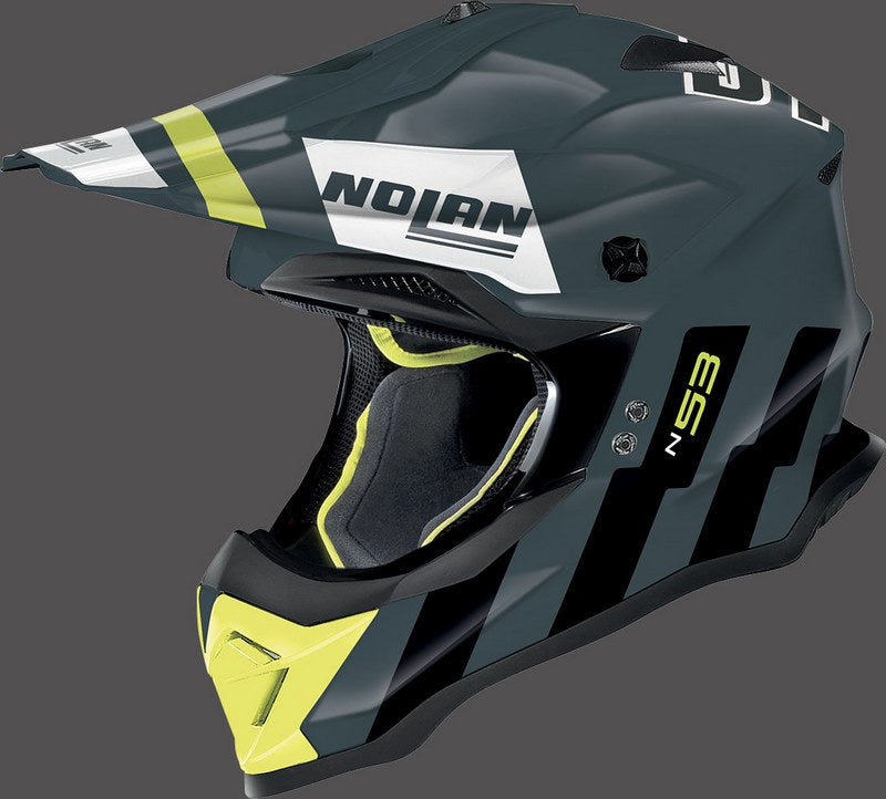 Nolan Full Face Helmet N53 SPARKLER, Grey Yellow | N53000799091